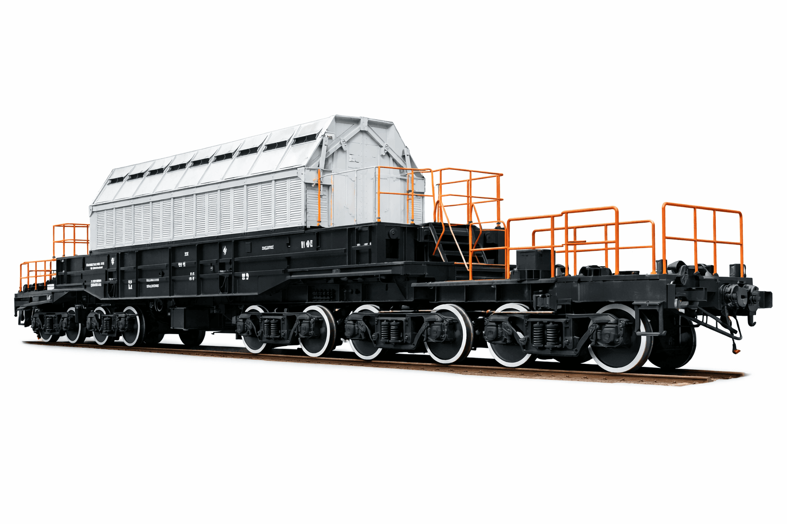 Транспортер железнодорожный для транспортных упаковочных комплектов типа ТУК-13