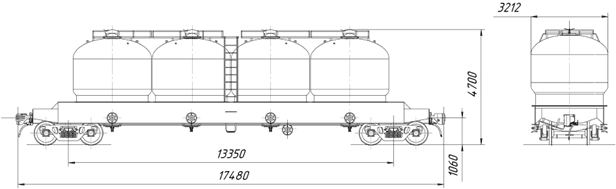 Вагон для аммиачной селитрыМодель: 17-917-01 изображение 2